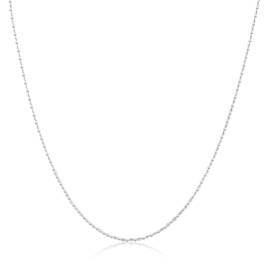 Fashion Women Men Silver Necklaces Chain Necklace Silver Jewelry