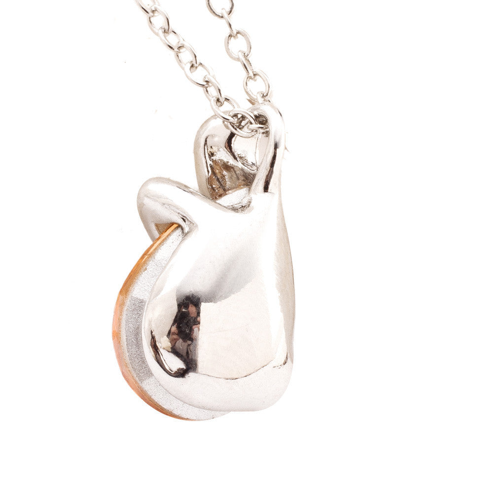 Crystal Pendant Necklace Blue