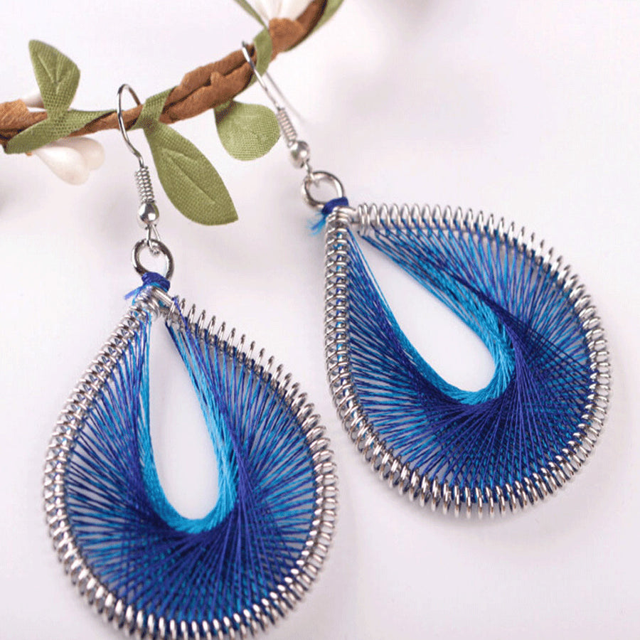 Bohemian Style Wind Handmade Earrings Individuality Earrings A