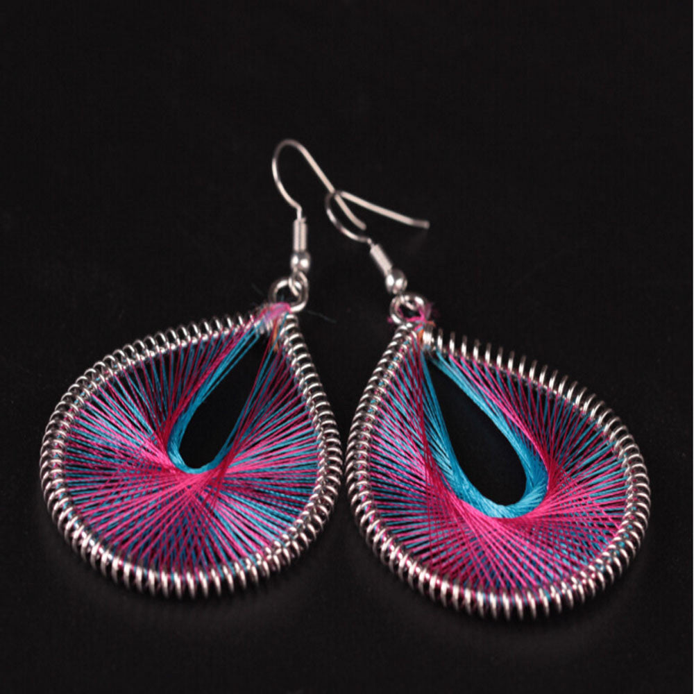 Bohemian Style Wind Handmade Earrings Individuality Earrings A