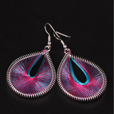 Bohemian Style Wind Handmade Earrings Individuality Earrings A