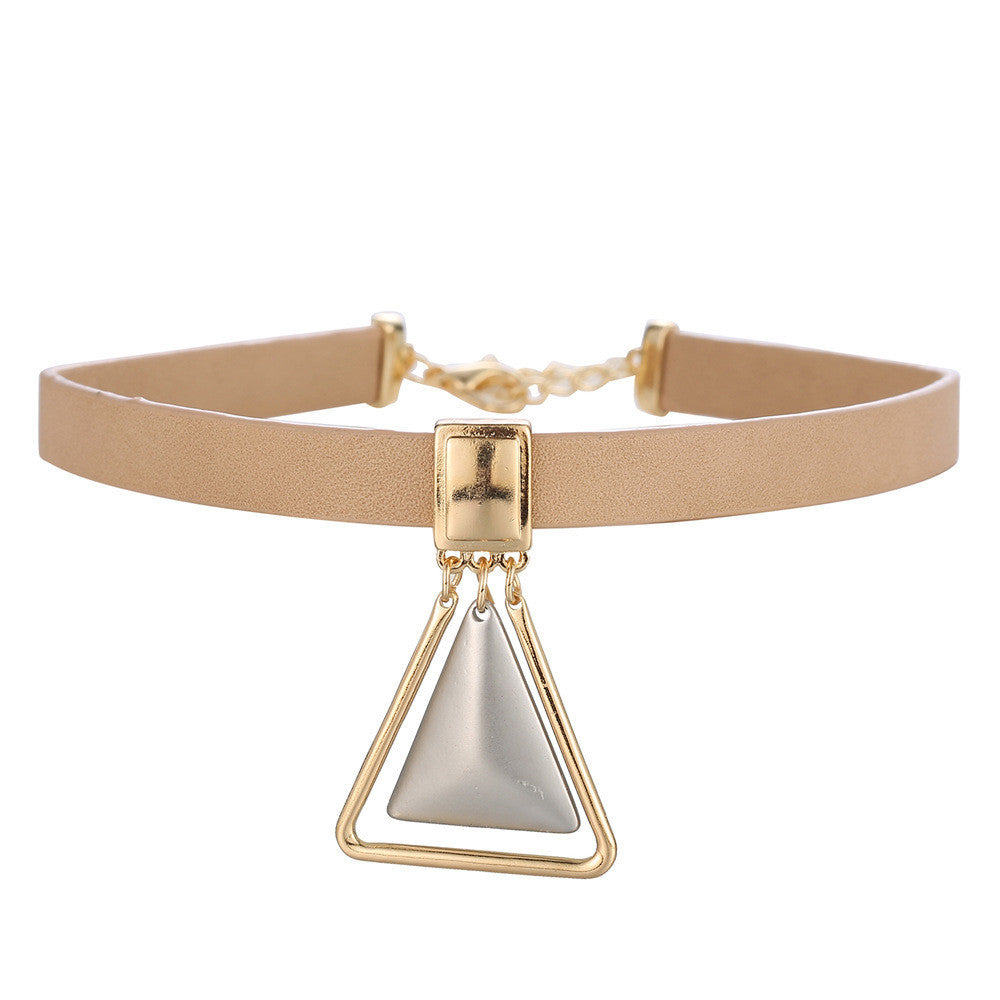 Ladies Necklace Rhinestones Alloy Artificial Acrylic Layer Necklace Chain